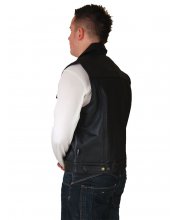 JTS 503 Leather Cut Off Style Waistcoat